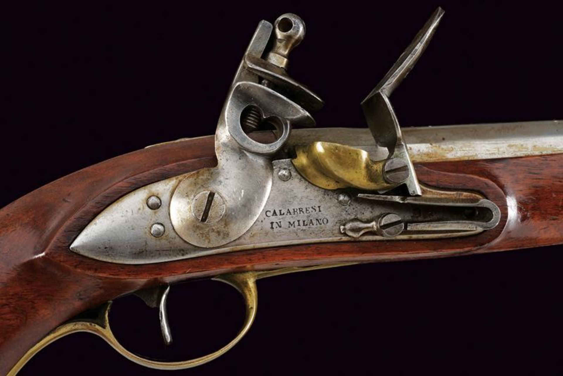 A rare and interesting pair of Royal Guard officer's flintlock pistols - Image 8 of 11