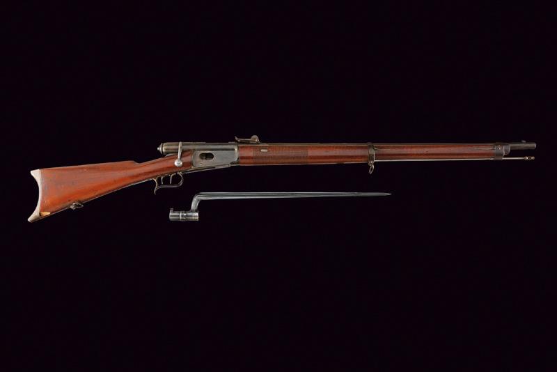 An 1869/71 model breechloading Vetterli Carbine with bayonet - Image 5 of 5