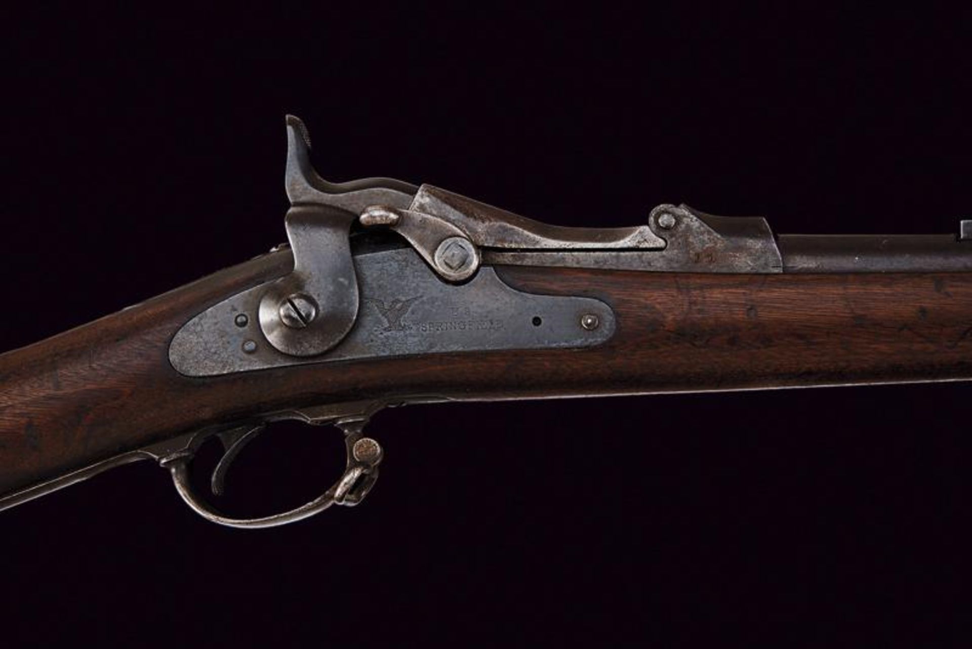 An 1873 model Springfield Trapdoor rifle - Image 2 of 7