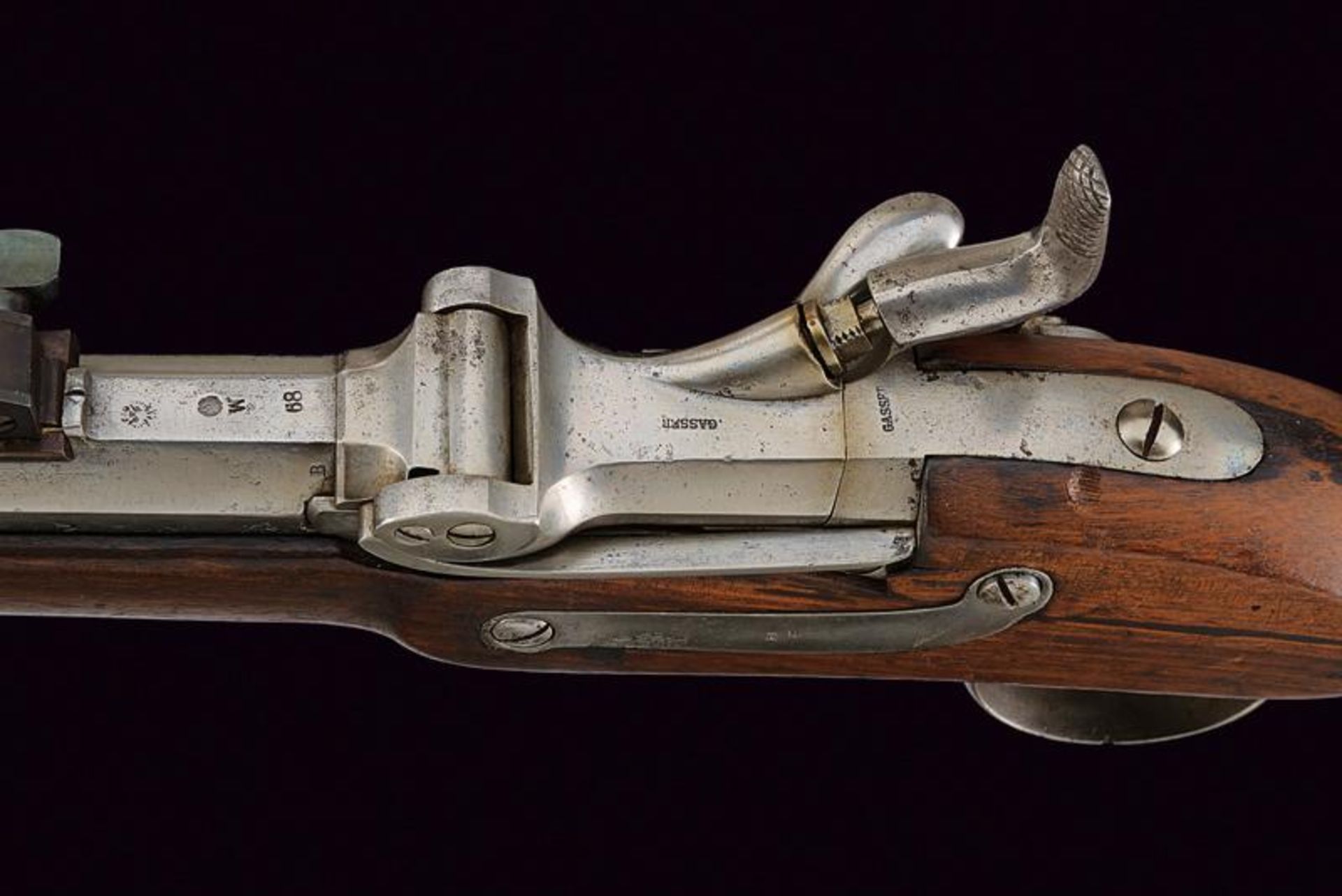 An 1867 model Jagerstutzen with breechloading Wanzel system with bayonet - Image 4 of 6