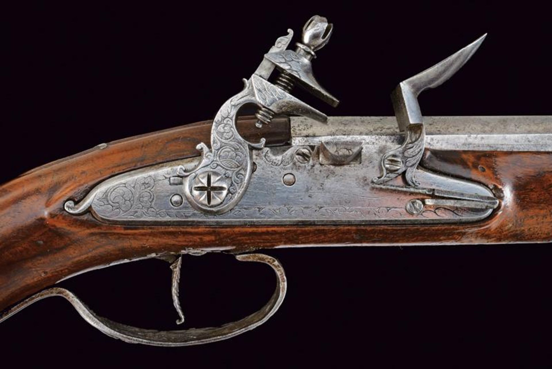 A pair of flintlock pistols by master 'FG' - Image 3 of 8