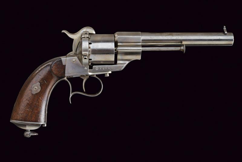 A 'long-type' Lefaucheux pin fire revolver - Image 6 of 6