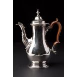 A sterling silver coffee pot