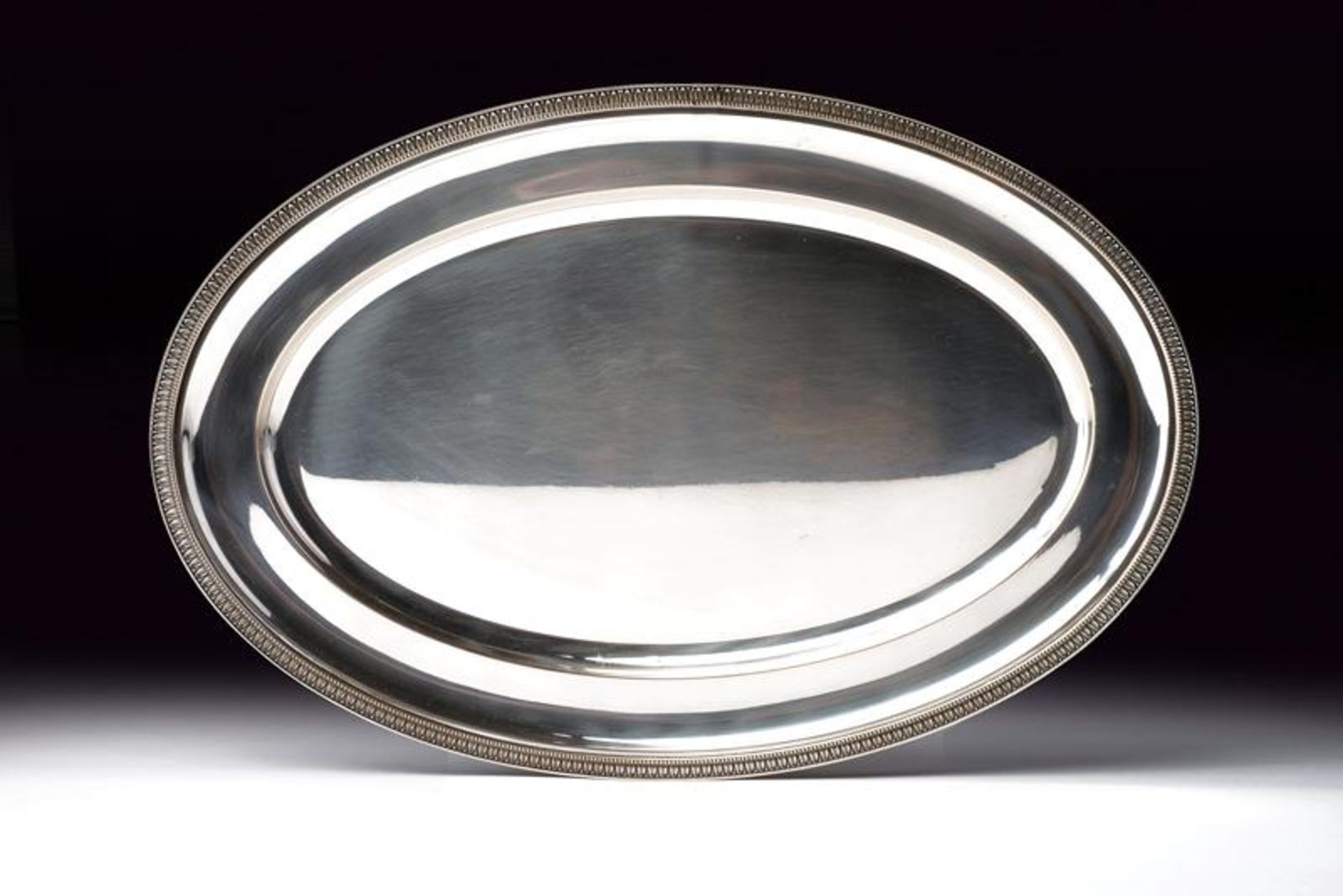 A silver tray