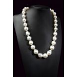 12-17 mm white south sea baroque pearl necklace