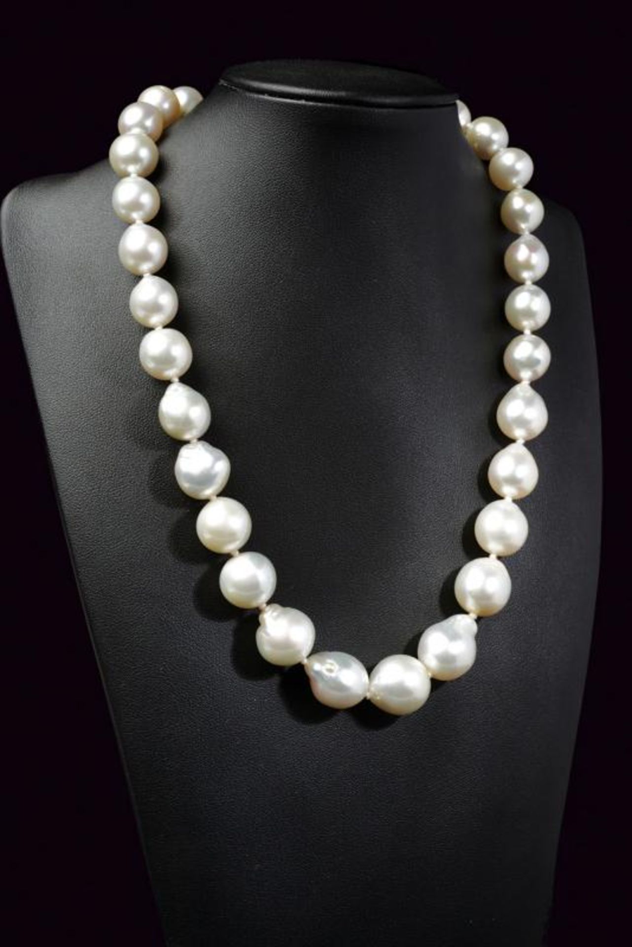 12-17 mm white south sea baroque pearl necklace