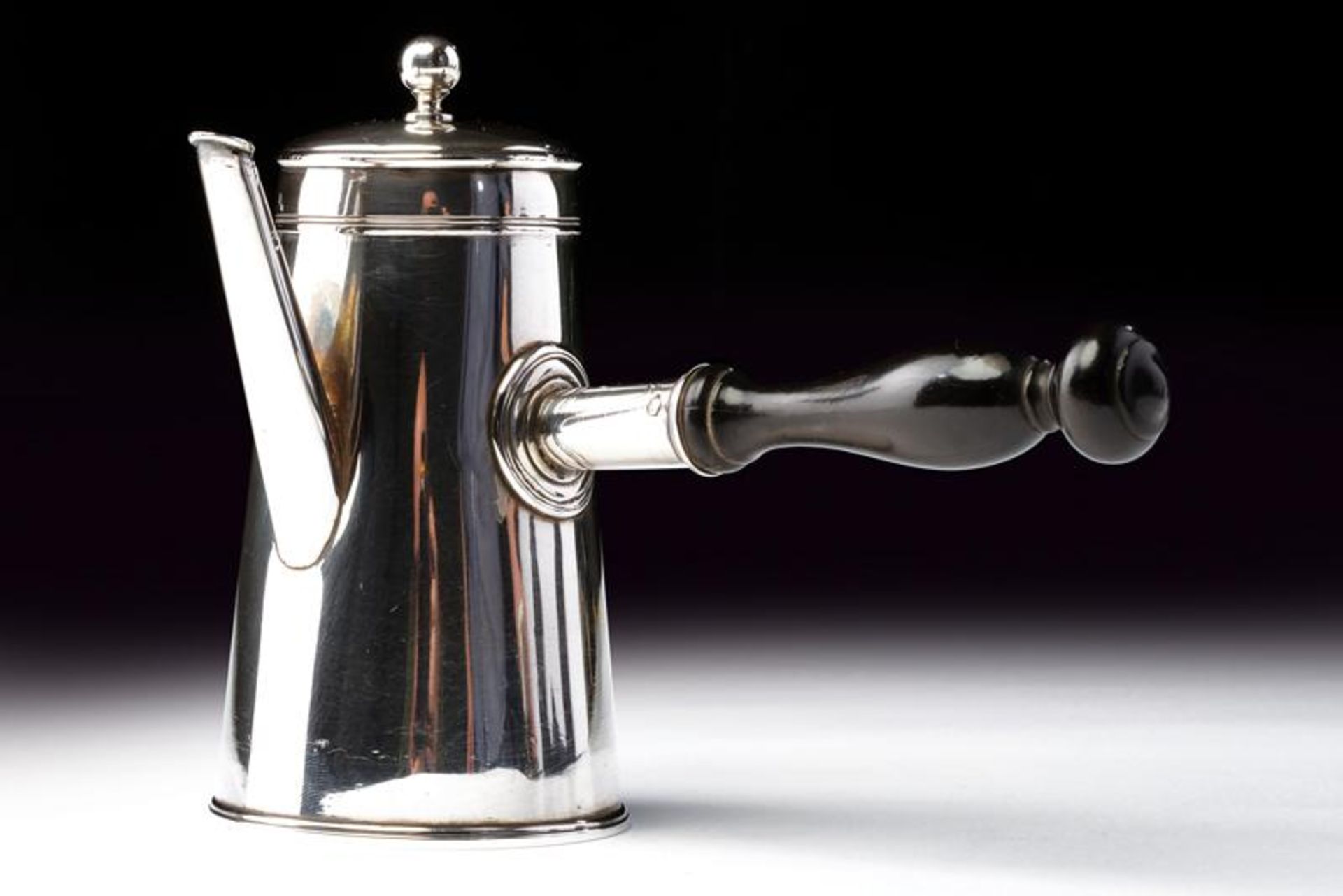 A silver 'egoiste' coffee pot