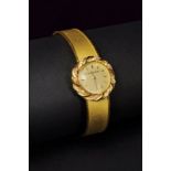 Jaeger-Lecoultre gold and diamond ladies wrist watch