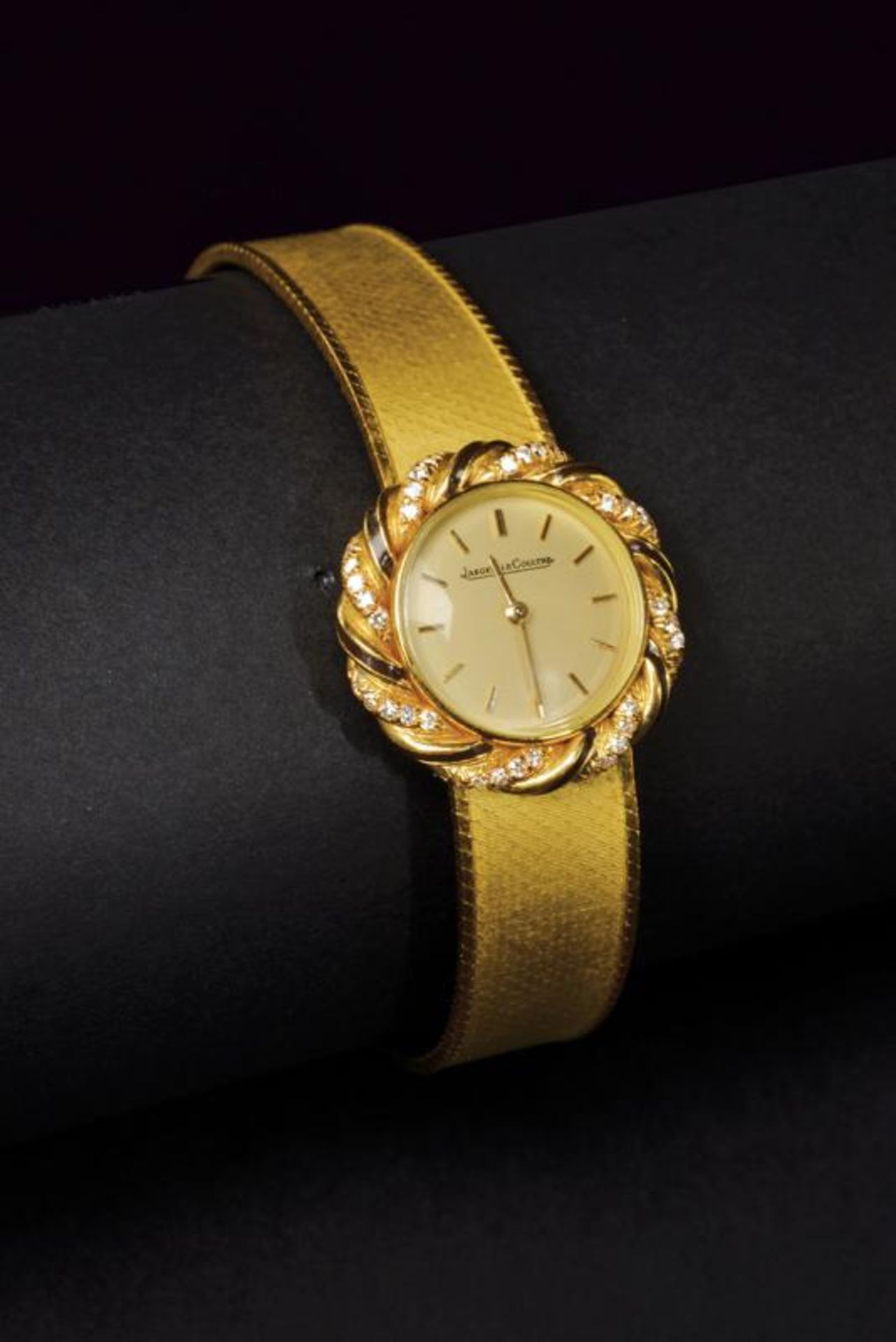 Jaeger-Lecoultre gold and diamond ladies wrist watch