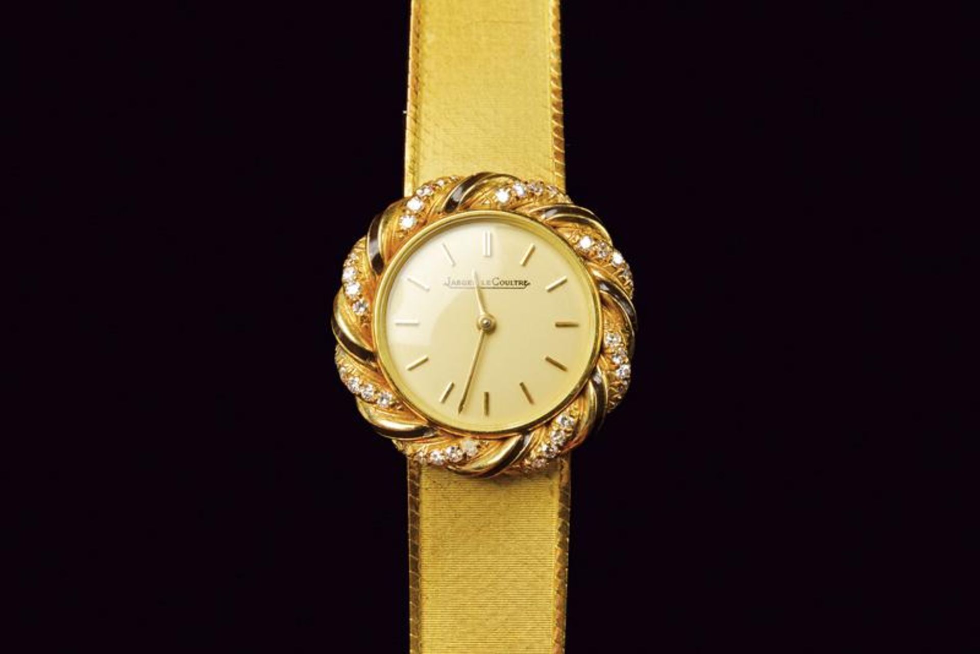 Jaeger-Lecoultre gold and diamond ladies wrist watch - Bild 2 aus 2