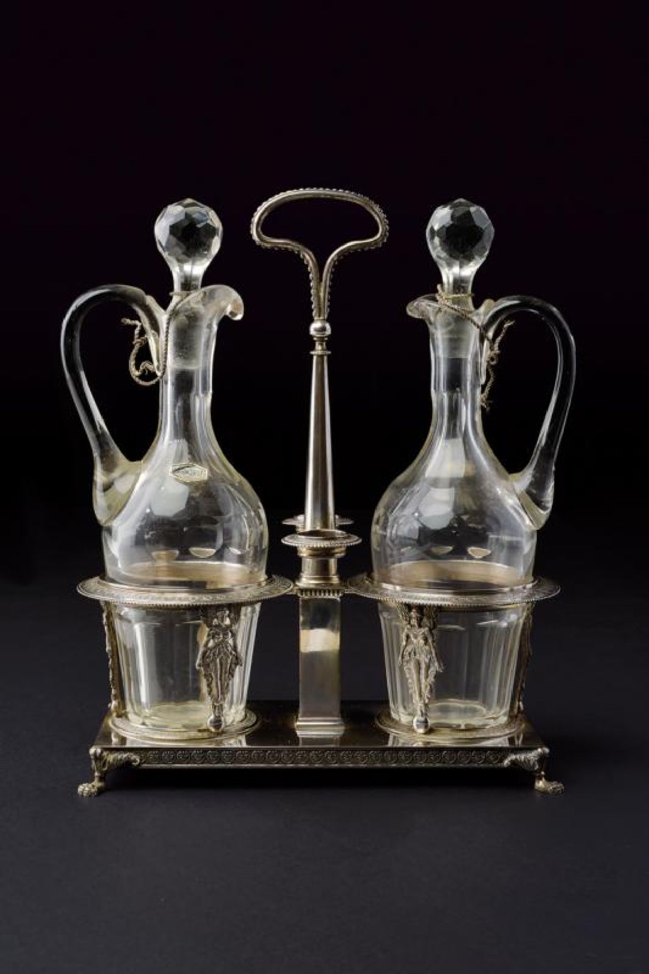 A silver cruet