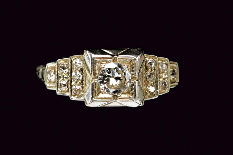 White gold diamond ring - Image 2 of 3