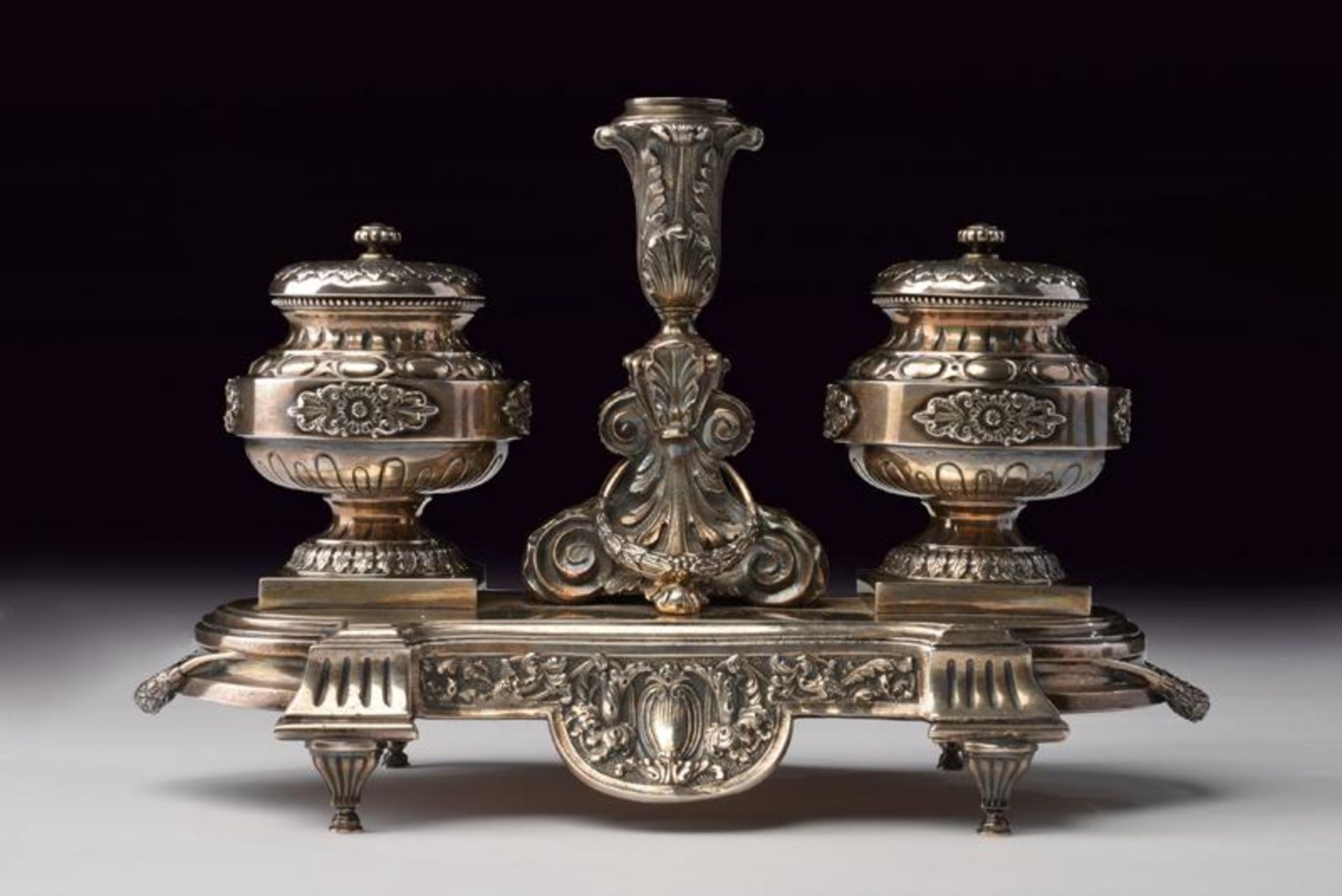 A sterling silver inkwell Pradella for Buccellati