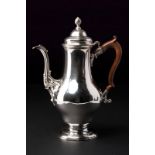 A sterling silver coffee pot