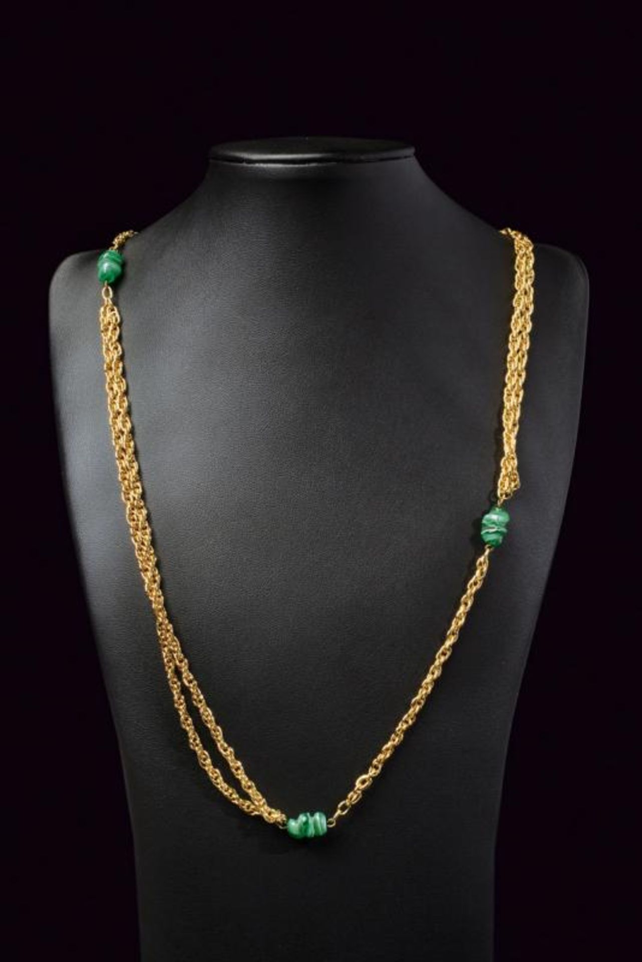 Gold link chain necklace