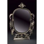 A silver table mirror (Psyche)