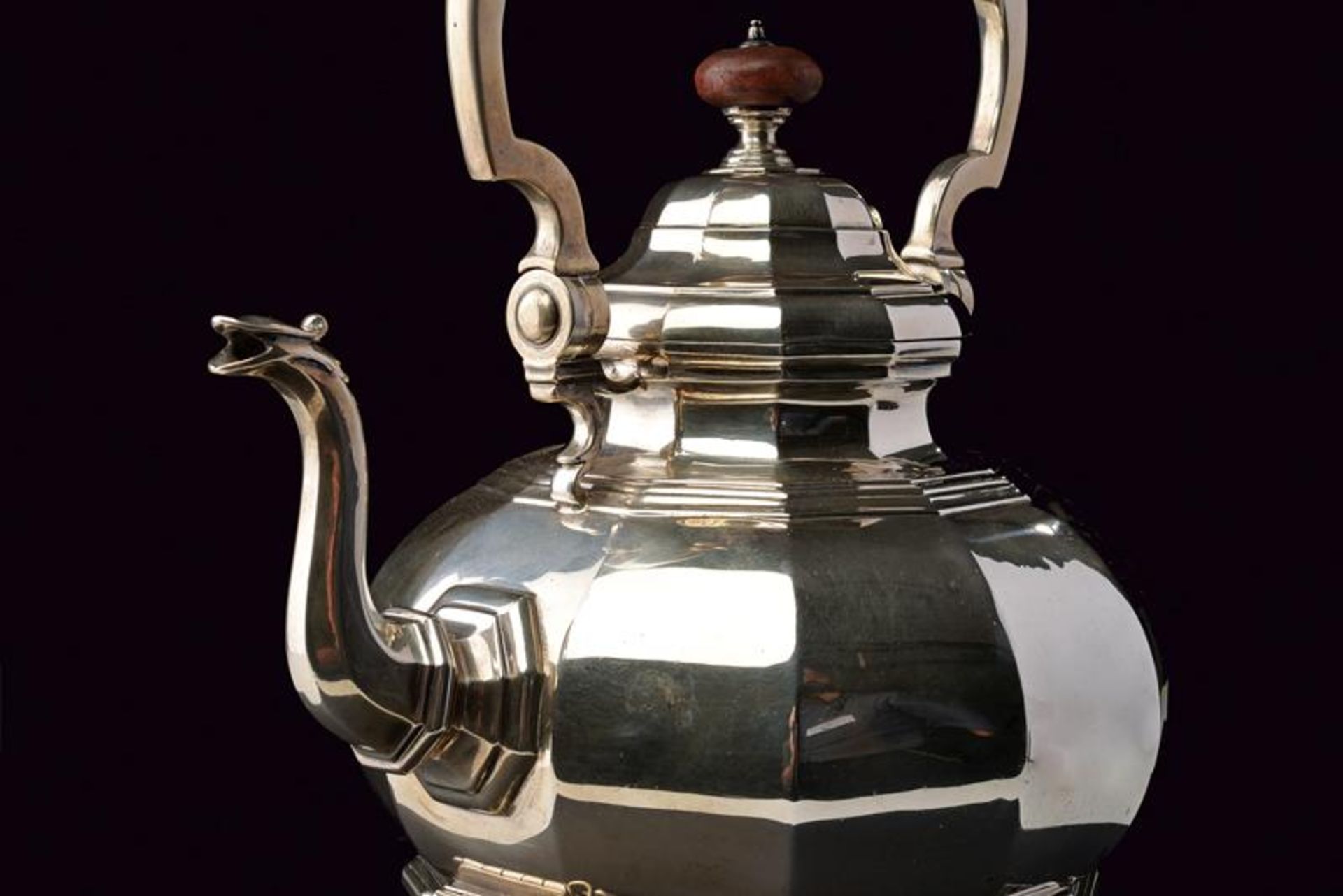 A sterling silver tea kettle - Bild 2 aus 2