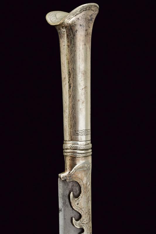 A silver-mounted yatagan - Image 6 of 8