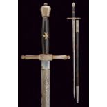 A sword with Maltese cross