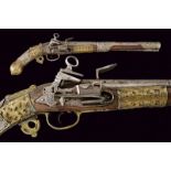 A flintlock pistol