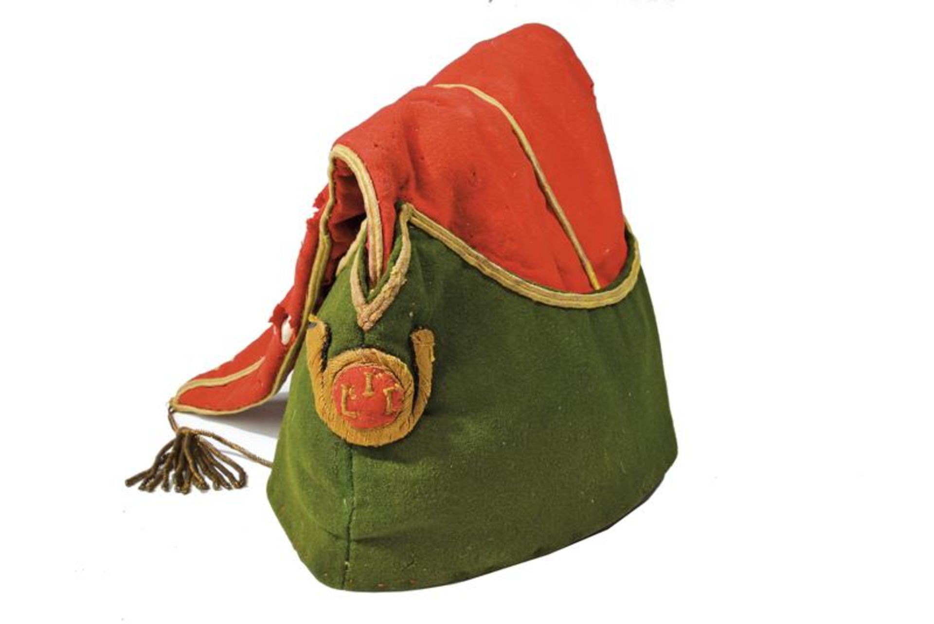 A very scarce forage cap for a Garibaldian trooper volunteer (First Italian Legion), Roman Republic