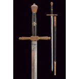 A sword with maltese cross