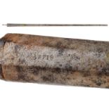 A flintlock barrel for a rifle marked Caffi