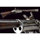 A very rare revolving flintlock blunderbuss