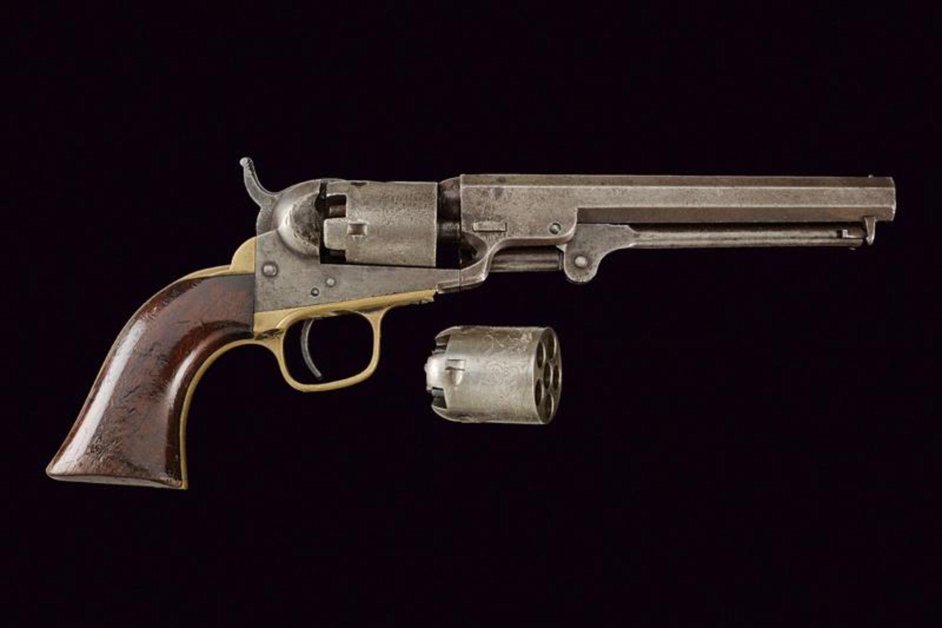 A Colt Model 1849 Pocket Revolver with second cylinder - Bild 5 aus 5