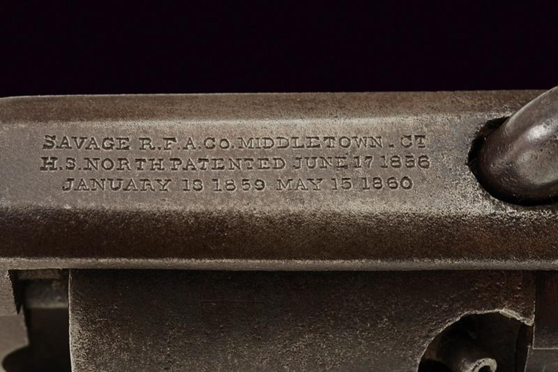 A Savage Revolving Fire-Arms Co. Navy Revolver - Bild 4 aus 6