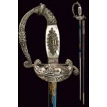 A beautiful diplomat's small-sword, King Maximilian II period