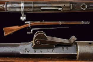 An 1870 model Vetterli cadet's rifle, with bayonet