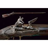 A miquelet flintlock gun signed Battista