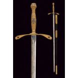 A sword with Maltese cross