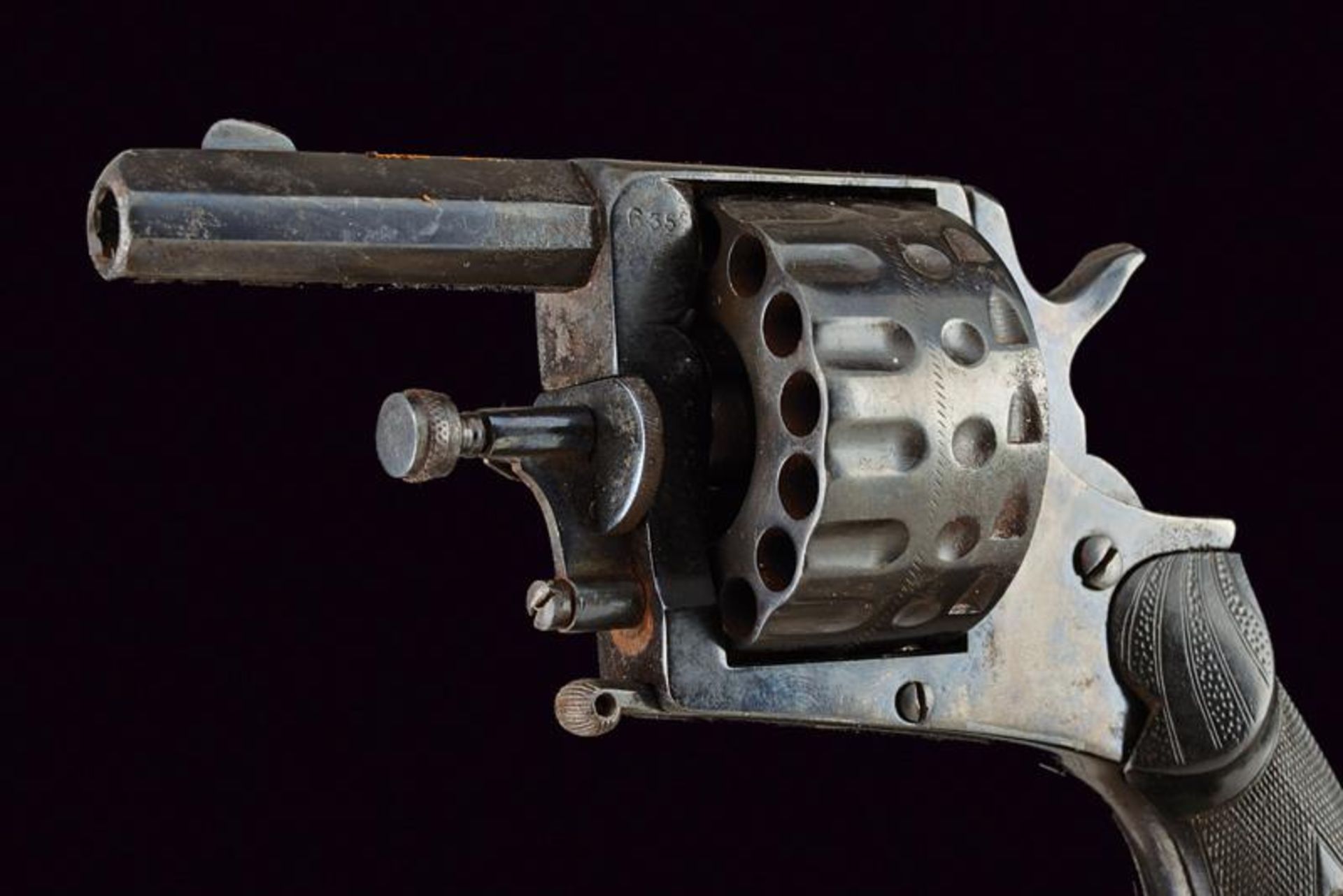 A rare 15-shot centerfire revolver - Bild 2 aus 6