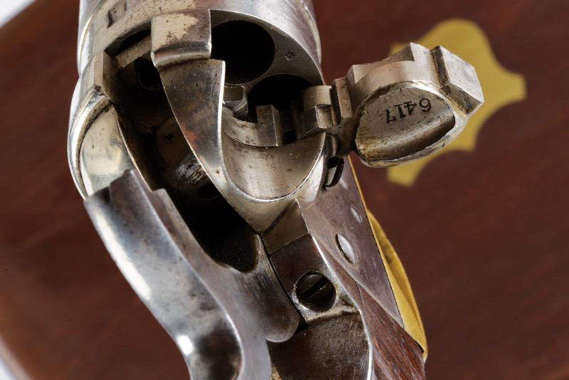 A rare Richard Conversion Colt 1860 model Army revolver - Bild 8 aus 10