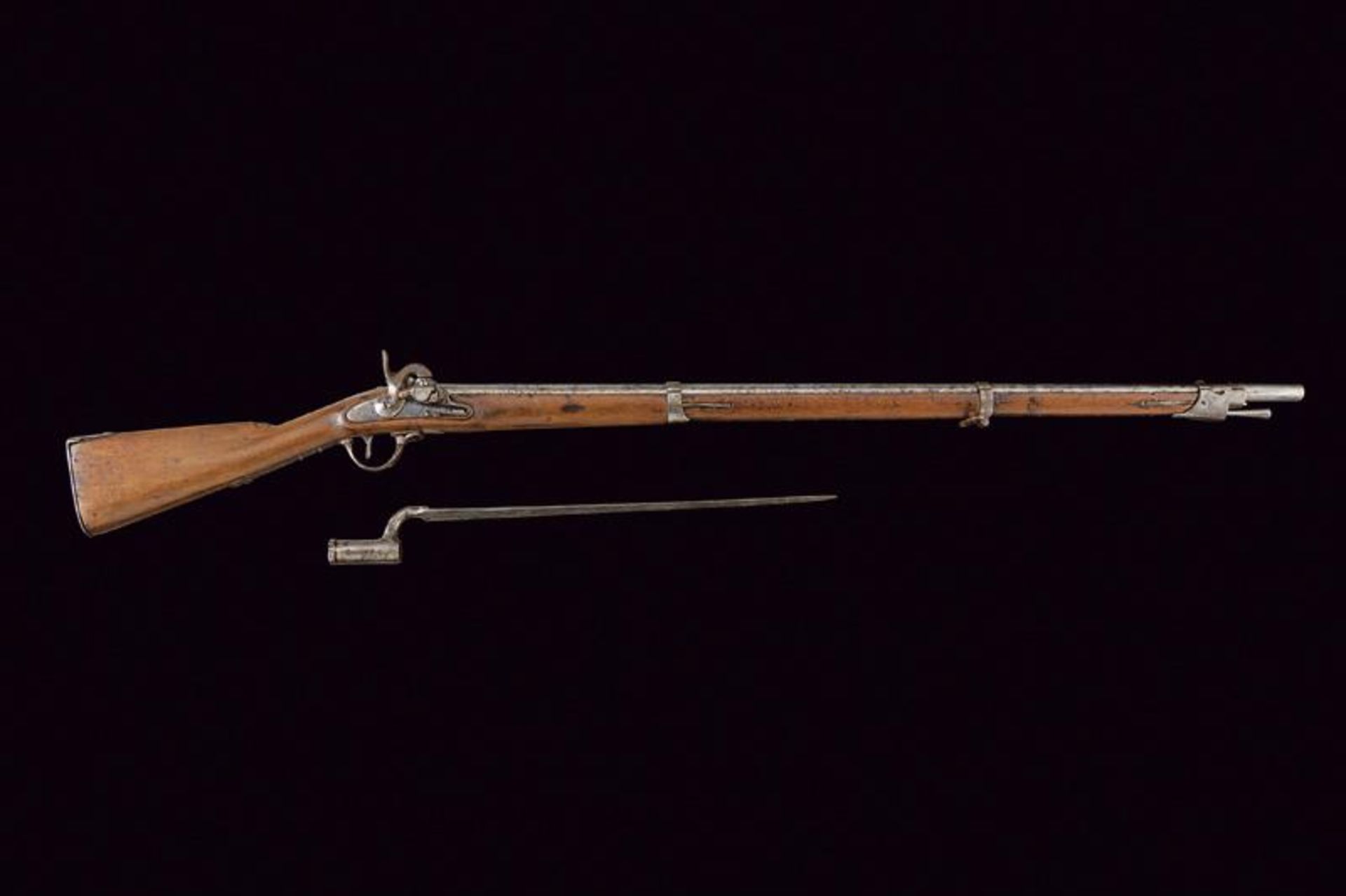 An infantry 1842 model Augustin musket with bayonet - Bild 8 aus 8