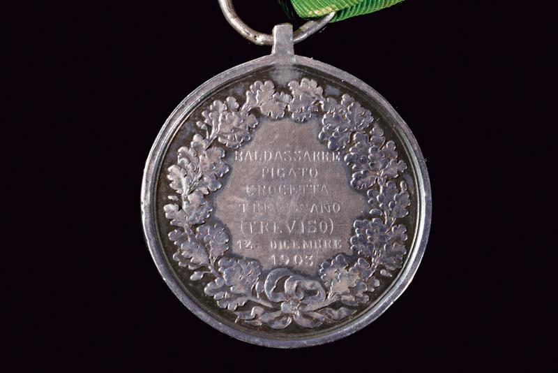 A silver medal for Civil Bravery - Image 2 of 2