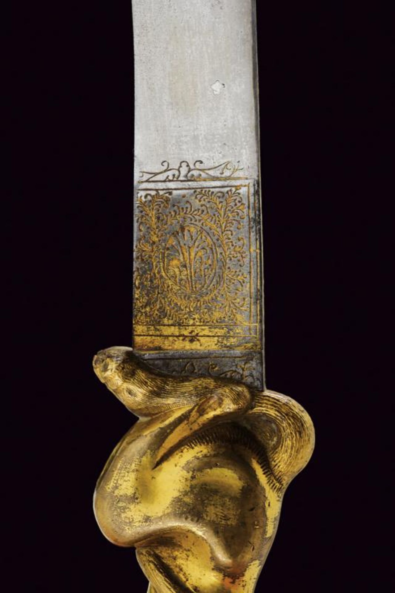 An unusual and rare gilt-bronze knife - Bild 10 aus 12