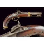 An 1837 model percussion navy pistol