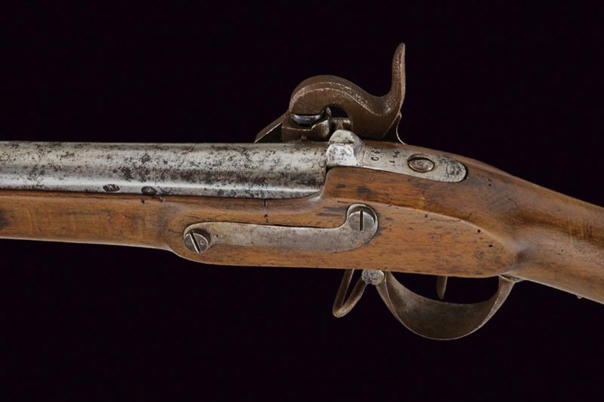 An infantry 1842 model Augustin musket with bayonet - Bild 6 aus 8