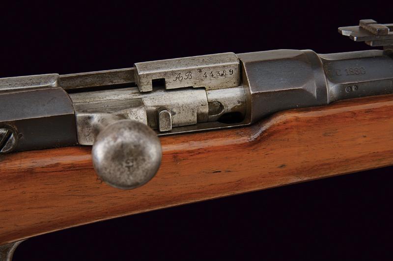 An 1874 M80 model bolt-action Gras rifle with bayonet - Image 4 of 7