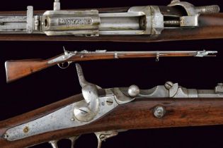 An 1867 model Albini-Breandlin breech loading rifle