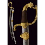 A sabre for a Chevau-léger officer