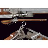 A rare breech loading snap lock rifle by Michael Gull