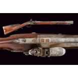 A flintlock blunderbuss