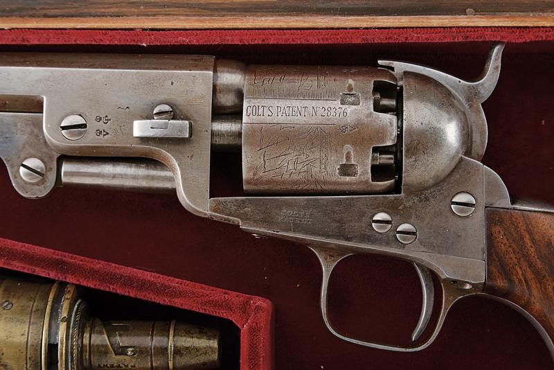 A cased Colt 1851 Navy Revolver - Image 4 of 9