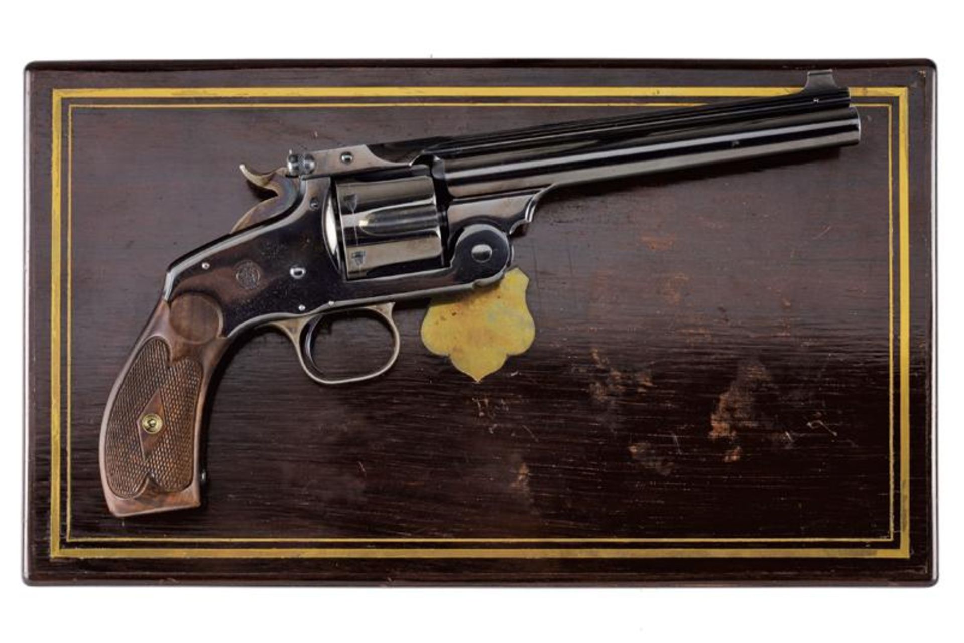 A cased S&W New Model No. 3 Single Action Russian Revolver - Bild 9 aus 10