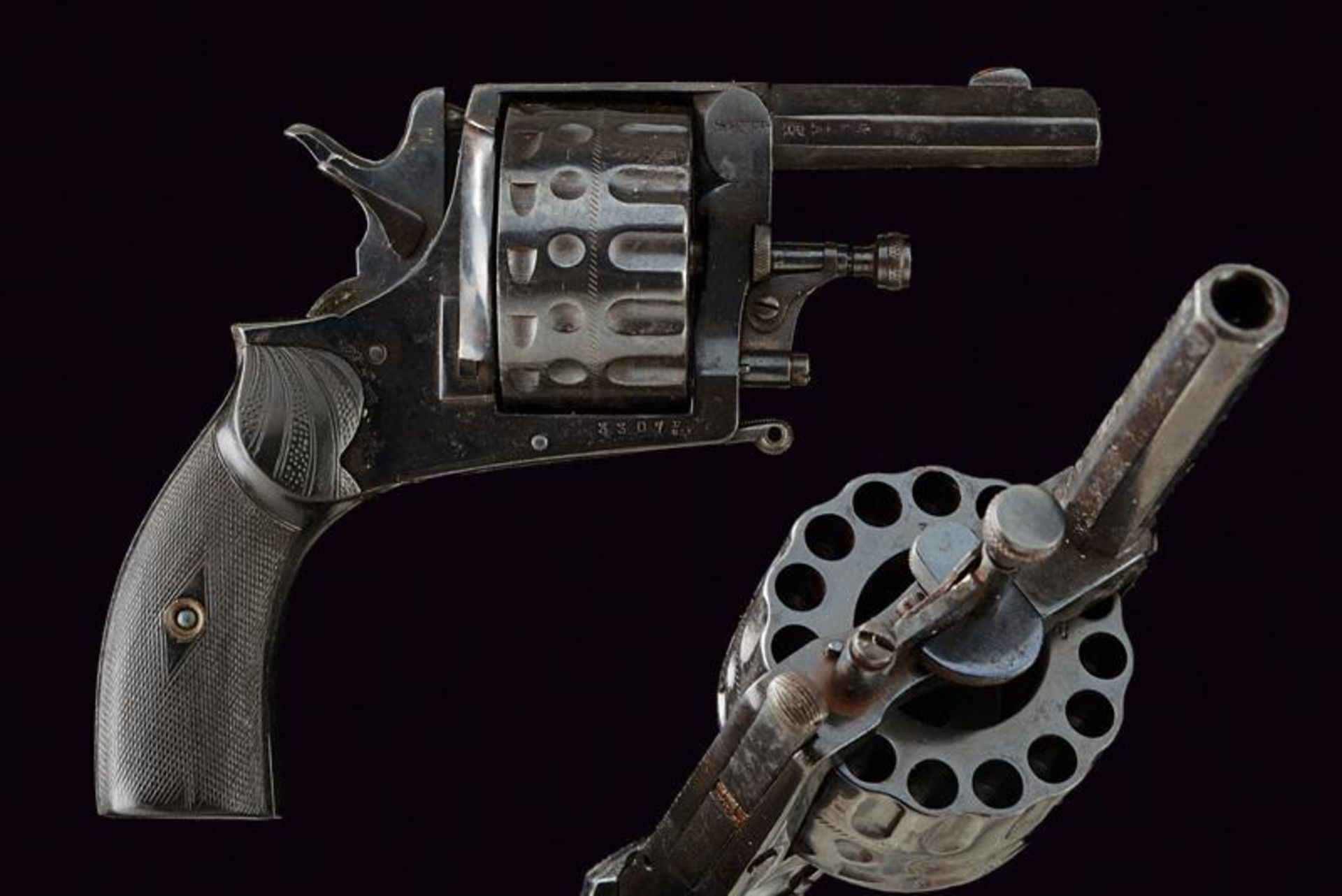 A rare 15-shot centerfire revolver