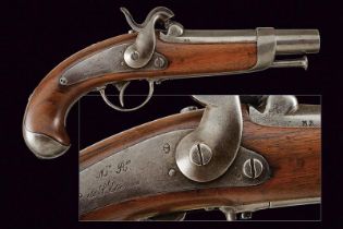 An 1842 model gendarmerie percussion pistol